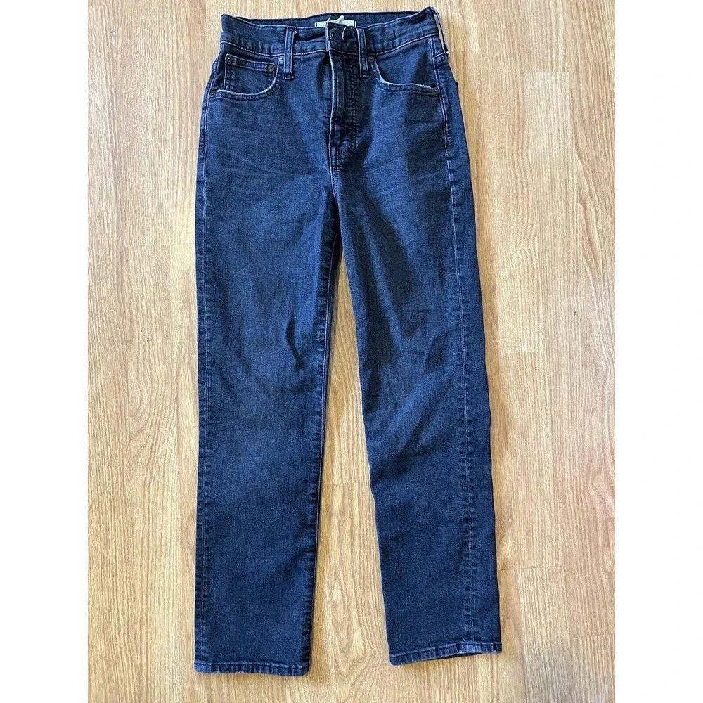Madewell Dark Gray The Perfect Vintage Crop Jeans Size 24